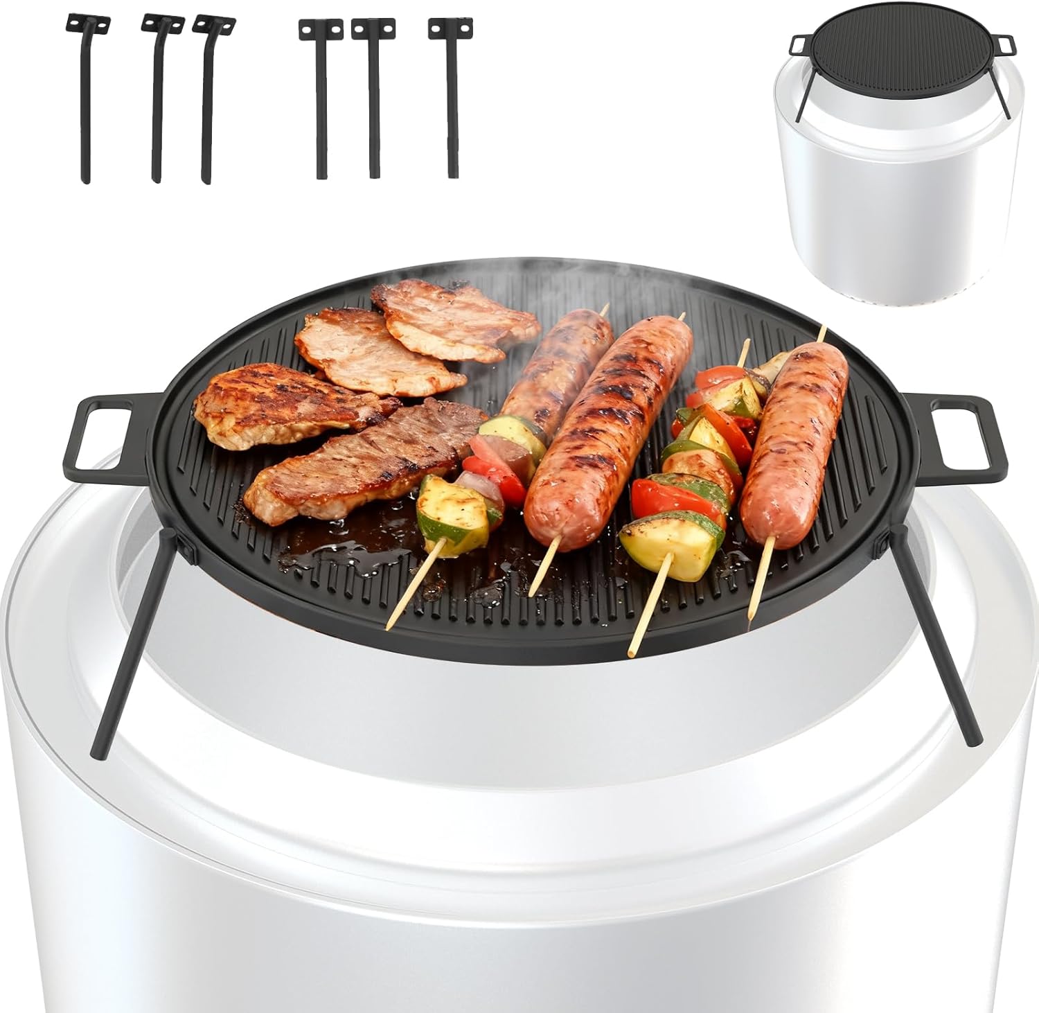 Griddle Grill Cookware for Solo Stove Bonfire/Yukon 19.5