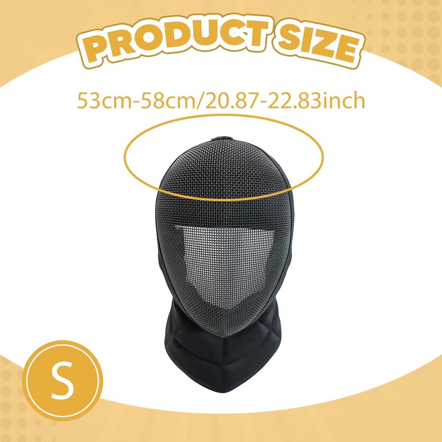 Colaxi Epee Fencing Helmet, Breathable Professional Stabproof for Sword Accessories, Masque Face Cover