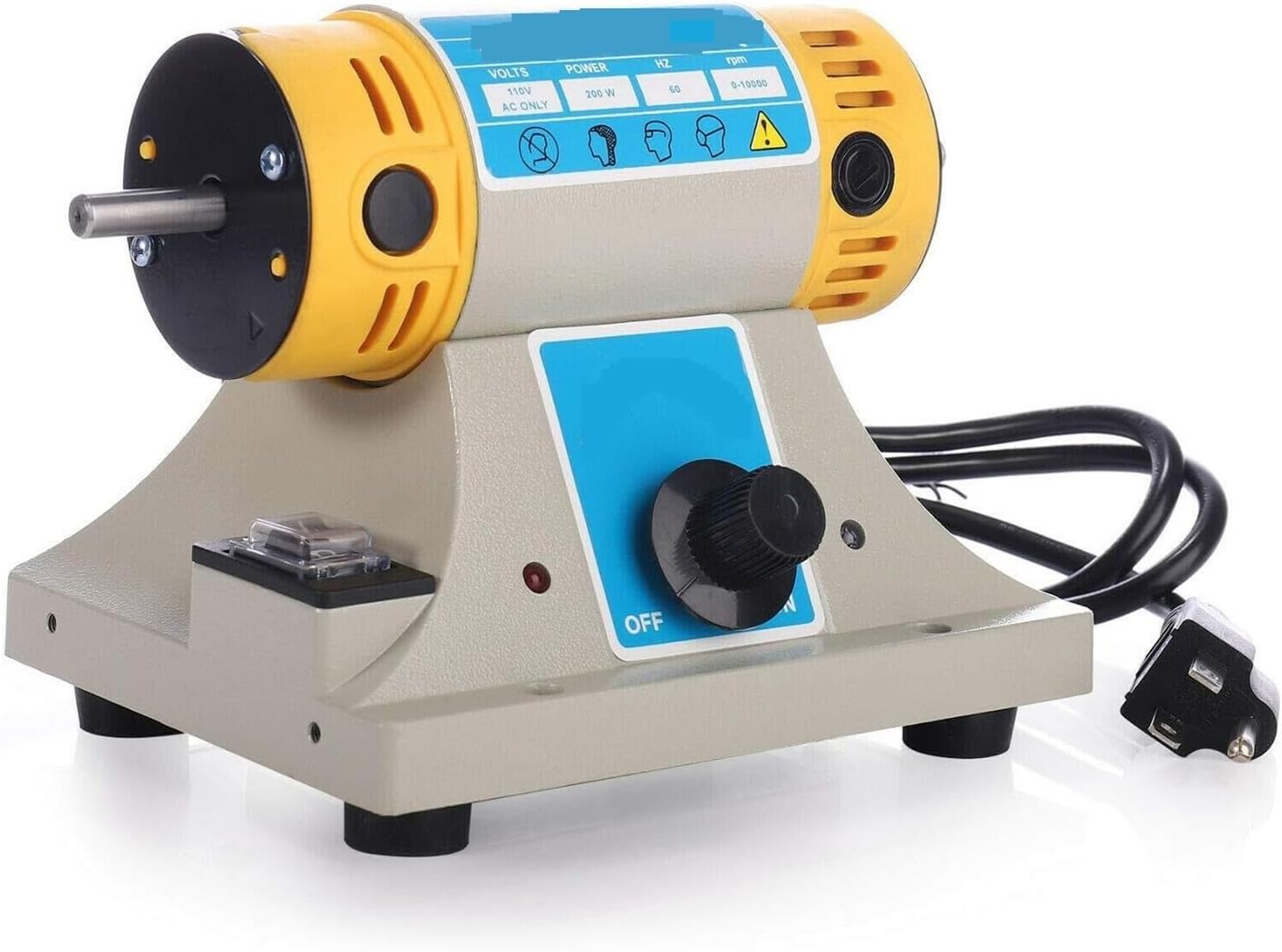 Polishing Machine Power Tools Woodworking Jade Jewelry Bench Lathe Motor Grinding Typewriter Electric for Woodworking(Standard)