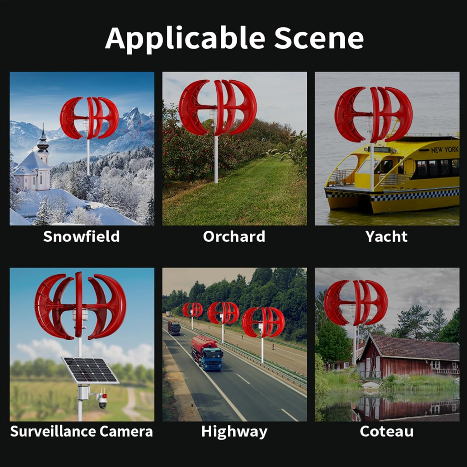 220v,Residential Wind Turbine Horizontal Axis 5 Blades 3000W12V 24V 48V 220V Low Start-Up Wind Speed with Controller and Inverter