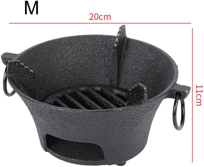 Outdoor Fireplaces Cast Iron Brazier Stove Charcoal Furnace Camping Fire Pit Heating Tea Baking Cooking Household Fire Pits