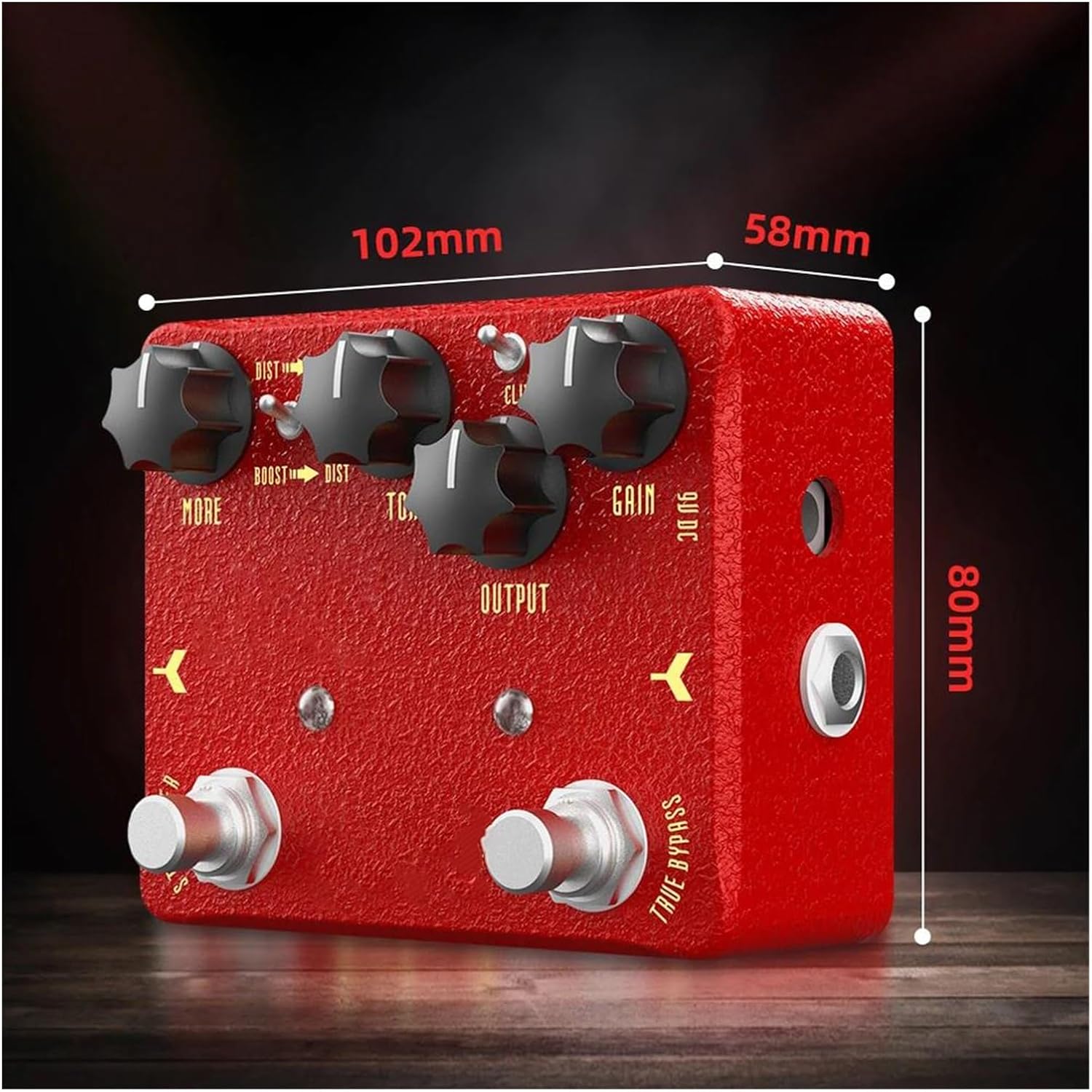 Professional Guitar Effects Pedals Distortion Guitar Effects Pedal Classic Modified Amp Effect With 15dB Gain(2)