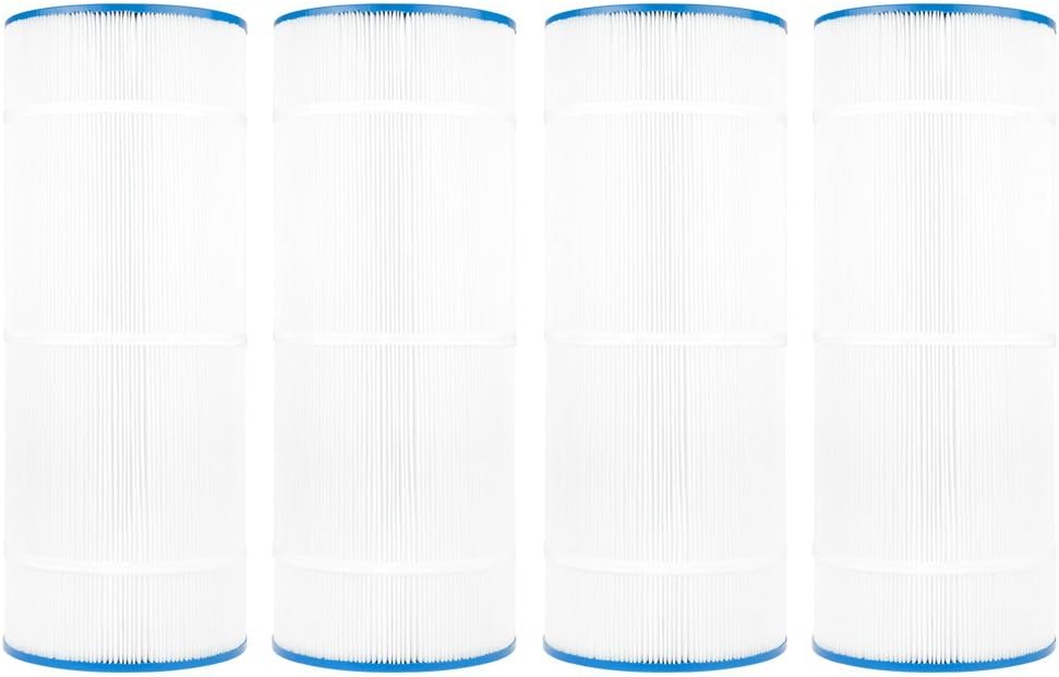 Doheny's PA1201 Pool Spa Filter | Repl. Filters for Hayward Star-Clear Plus C1200 | Replaces Pleatco PA120, Unicel C-8412, Filbur FC-1293 | OD: 8 15/16”, Length: 23 1/4”, T & B Openings: 4” | 4-Pack