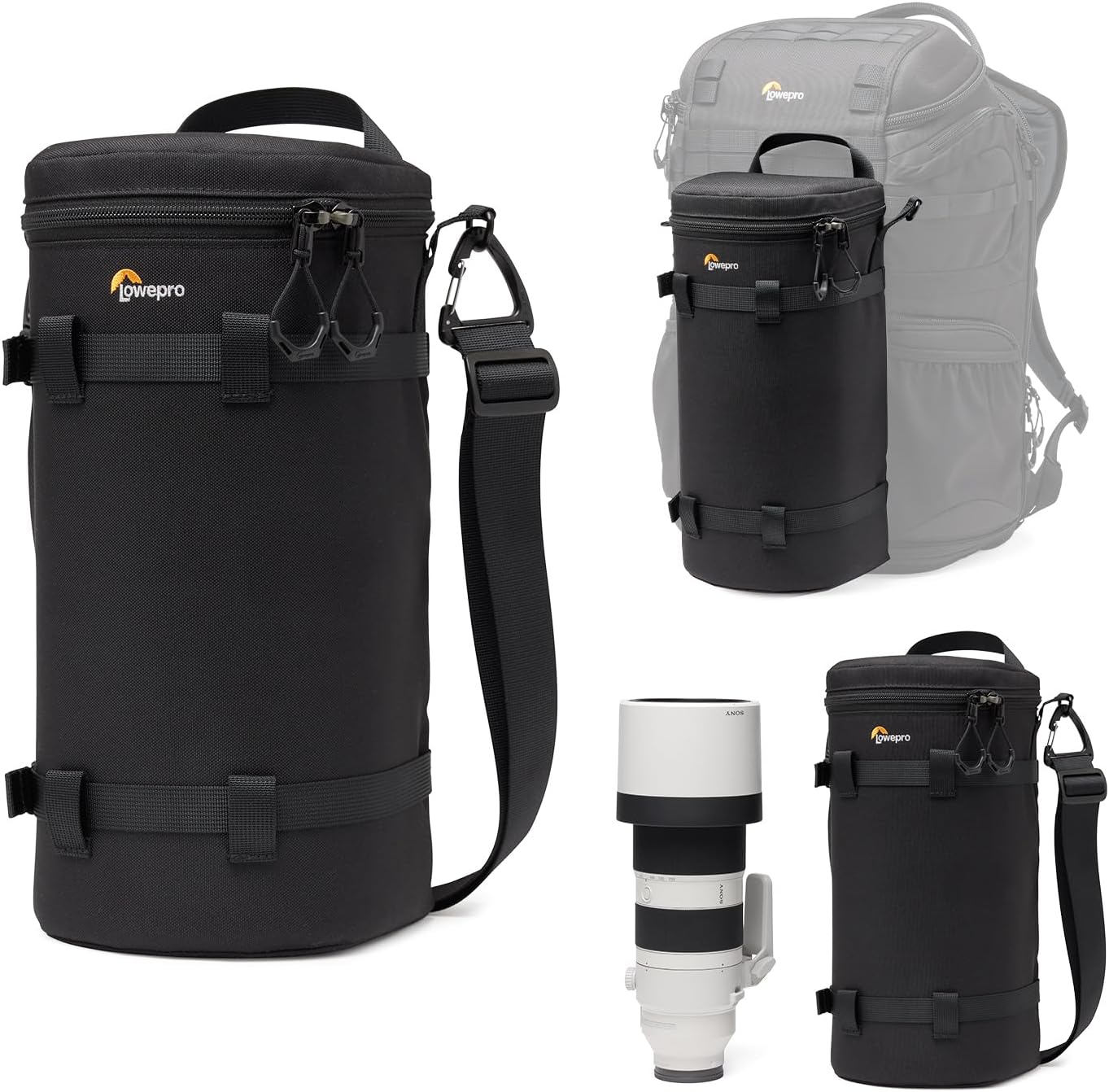 Lowepro ProTactic LCS 13 x 32 III Camera Lens Case, Camera Lens Pouch Bag, fits 300mm F/2.8, for DSLR and Mirrorless Cameras, Vol-5L Dim: 12.99x5.12x5.12in, Camera Bag for Photographer/Videographer