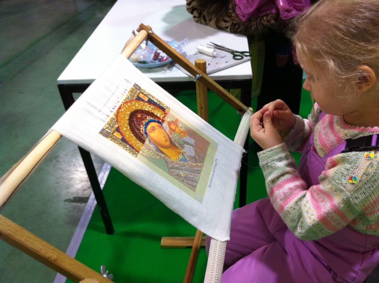 Bead Embroidery Kit DIY Icon Our Lady Of Mercy 7.9