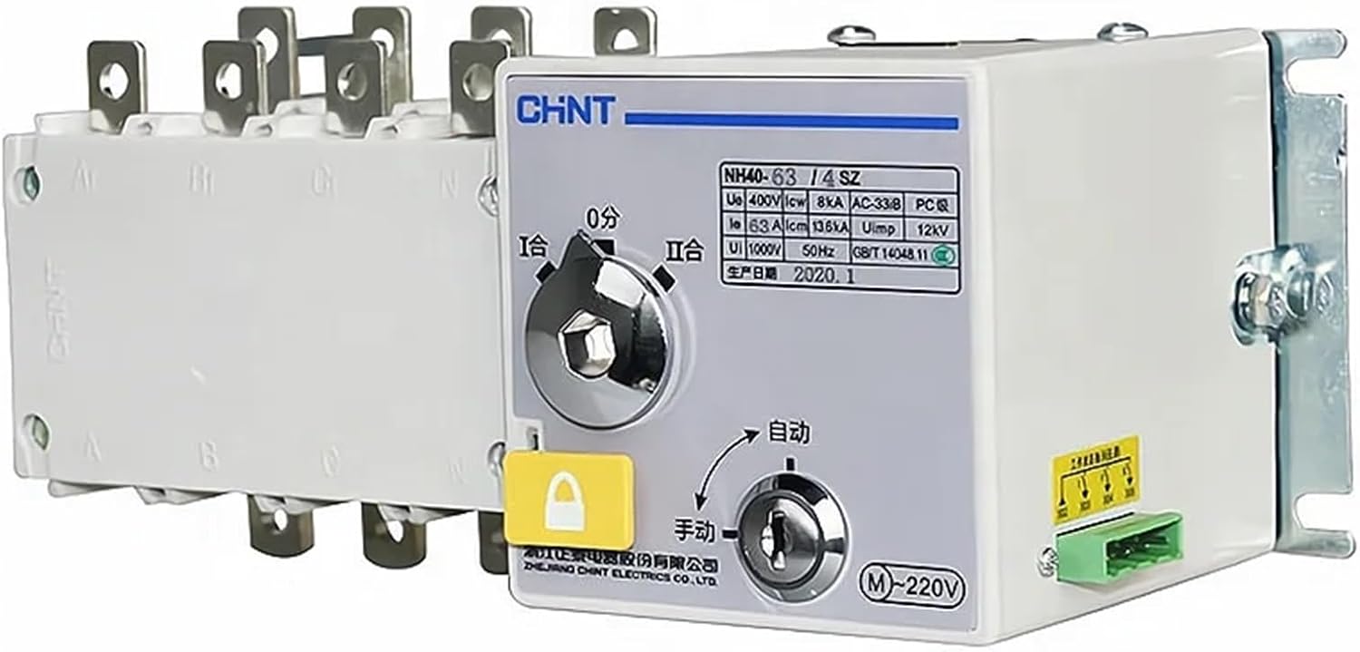 Dual Power Supply Automatic Switch NH40 160A Changeover Switch ATS 160/200/400A Generator Automatic Transfer Switch