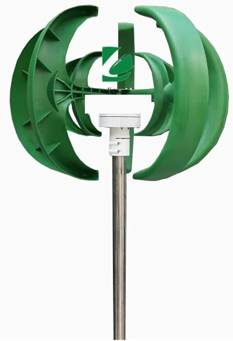 Wind Turbines Generator 5000W 8000W 10KW 48V 24V Vertical Generator Permanent Magnet Suspension Low Wind Start Household Low Starting Speed for Home(White,48V_8KW)