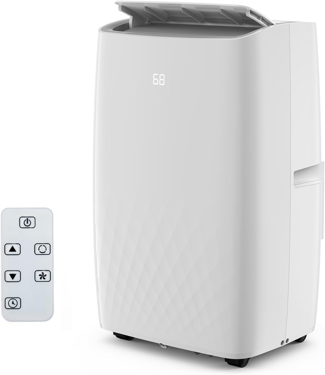 12000Btu Portable Air Conditioner with Cooling/Dehumidify/Fan Mode Cools up to 550 Sq.Ft, 3 in-1 Quiet Portable AC Unit 3 Speed, Auto Swing, 24H Timer for Large Room