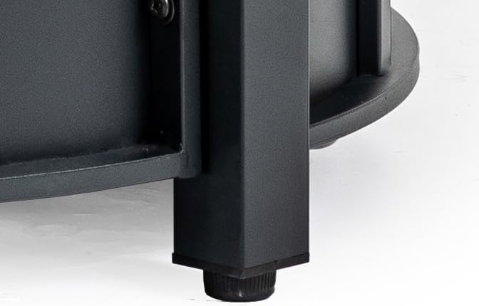 30 Inches Round Propane Fire Pit Table, 50,000 Btu Steel Outdoor Firepit with Mosaic Ceramic Tabletop for Patio, Deck, Backyard – Black Brown (Black + Brown) (1 Doors)