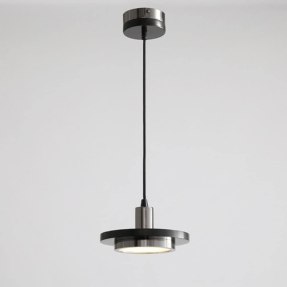 OJRGG LED Marble Chandelier 5W Nordic Modern Pendant Light Kitchen IslandCeiling Light Fixture for Entryway Dining Room Study Room Living Room Bedroom Bar Bedroom Bedside Hallway(Black)