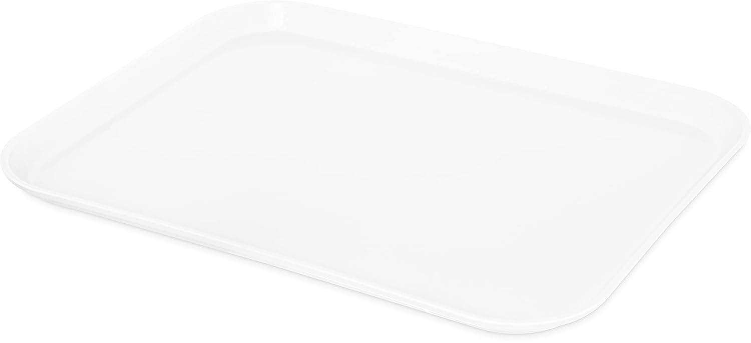 Carlisle FoodService Products 1814FG001 Fiberglass Glasteel Solid Rectangular Tray, 18