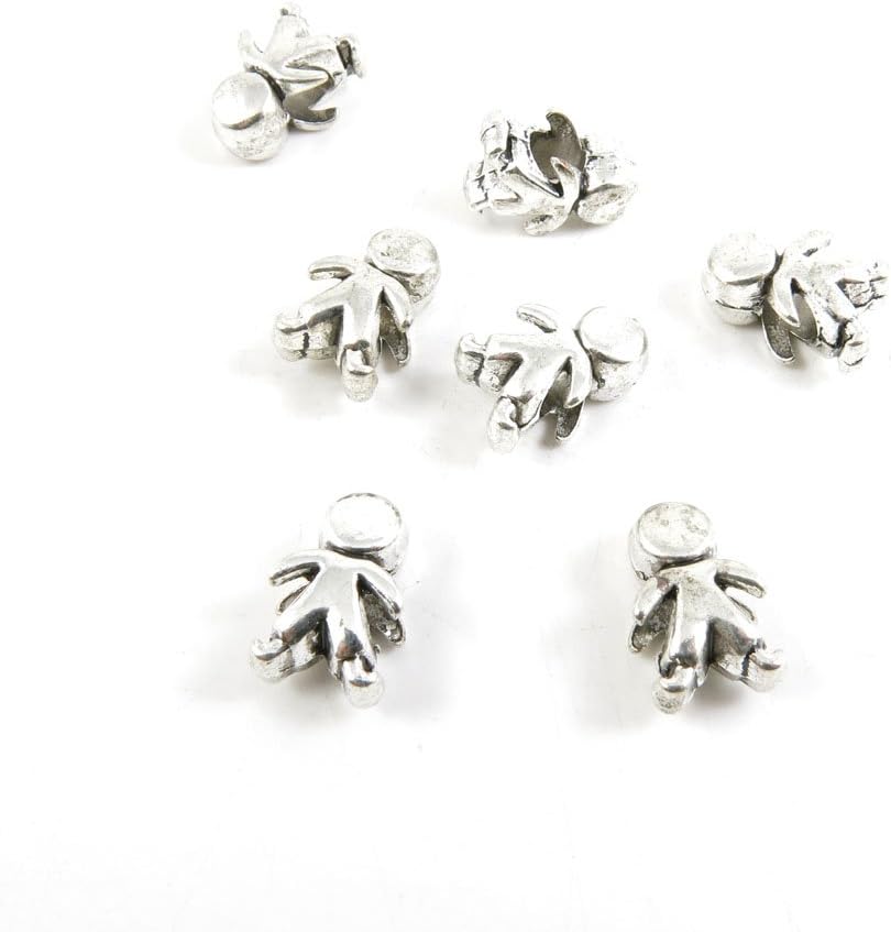 640 Pieces Antique Silver Tone Jewelry Making Charms Findings Fashion Wholesale Supplies Pendant Lots Bulk Supply O7GB3B Boy Loose Beads