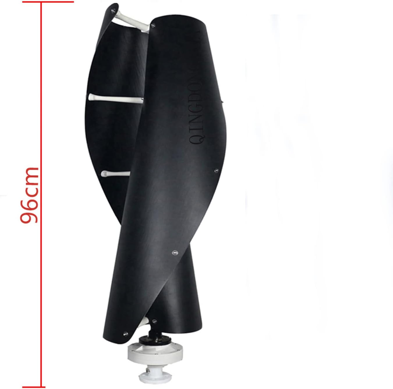 WANGYONGQI New Black Wind Turbine Generator, 1000W 12V 24V 48V Spiral Vertical Wind Turbine Magnetic Levitation Upright Wind Generator for Home Camping