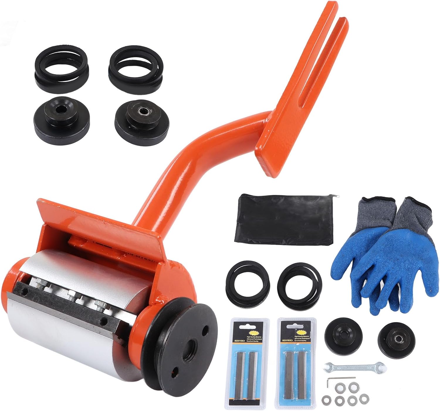 WALFRONT Log Debarker Wood Peeler Chainsaw Attachment for MS170 MS180 MS210 MS211 MS230 MS231 MS241 MS250 with 6 Lengthened Blades