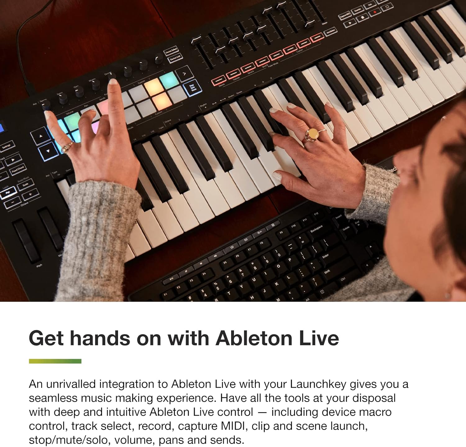Novation Launchkey 25 [MK3] MIDI Keyboard Controller for Ableton Live & Focusrite Scarlett Solo 3rd Gen USB Audio Interface, for the Guitarist, Vocalist, Podcaster or Producer — High-Fidelity