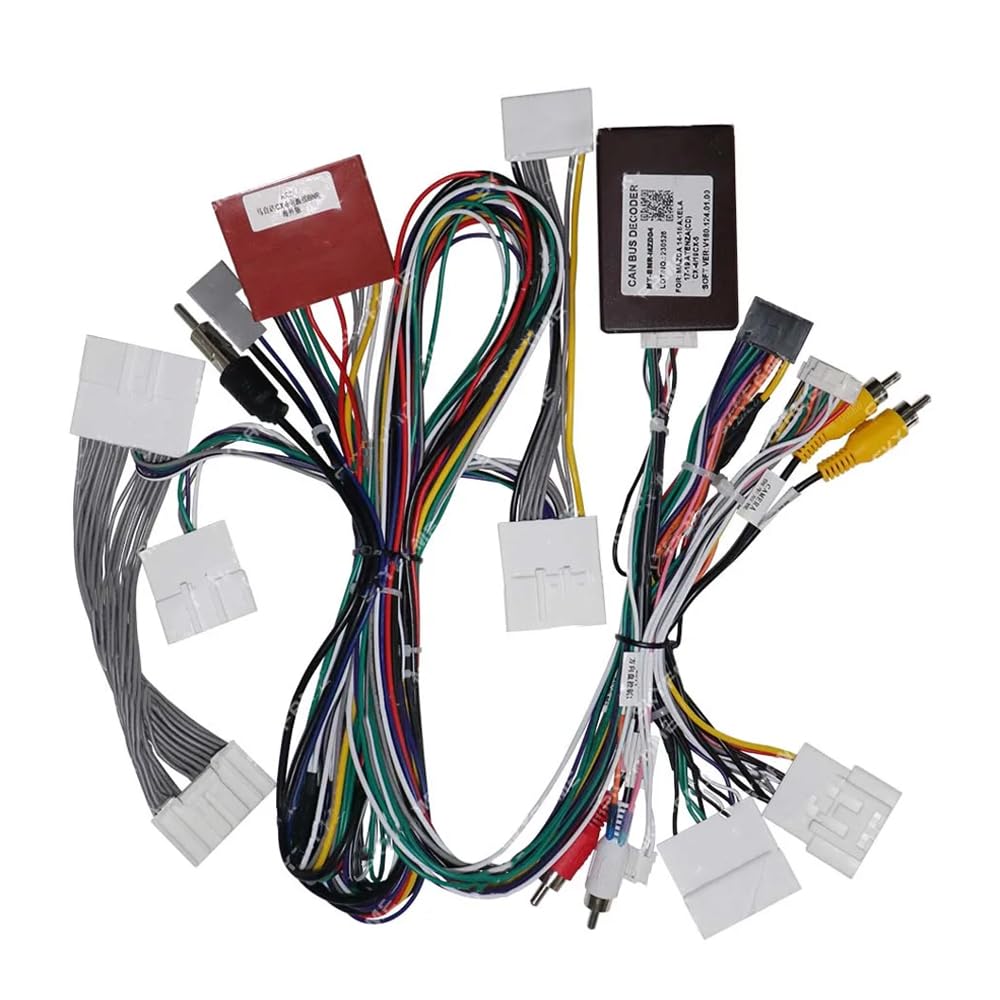 16pin Car Stereo Radio Power Retrofit Wiring Harness Adatper fits for Mazda 3 Atenza CX-4 Axela CX-5 with Amplifier