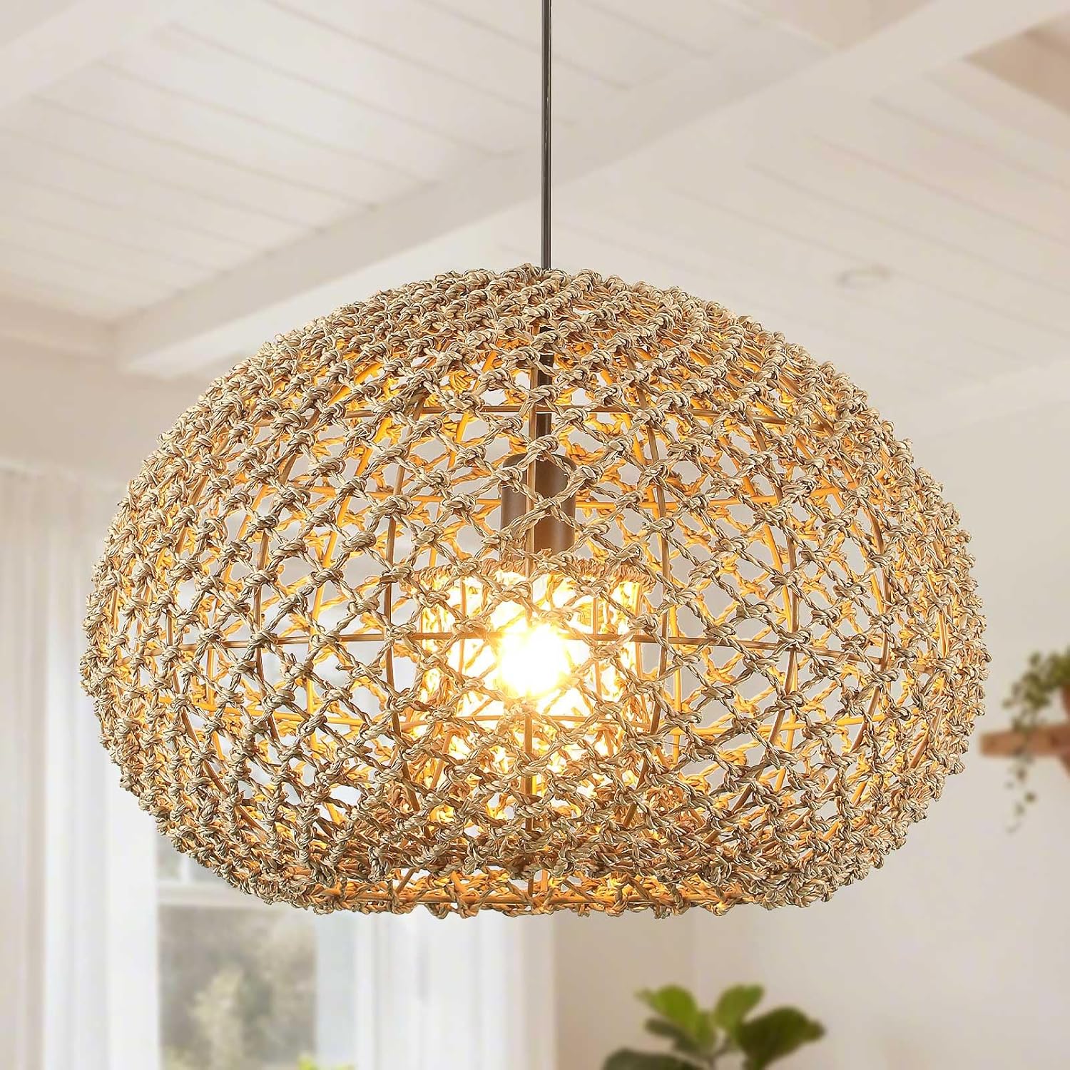 Rattan Pendant Light, 19