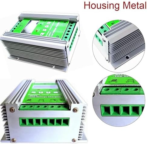 Wind Solar Hybrid Charge Controller MPPT 12V/24V/48V with LCD Display, 600W Wind & 500W Solar Boost Regulator for Home, Boat, Street Light, Dump Load Management
