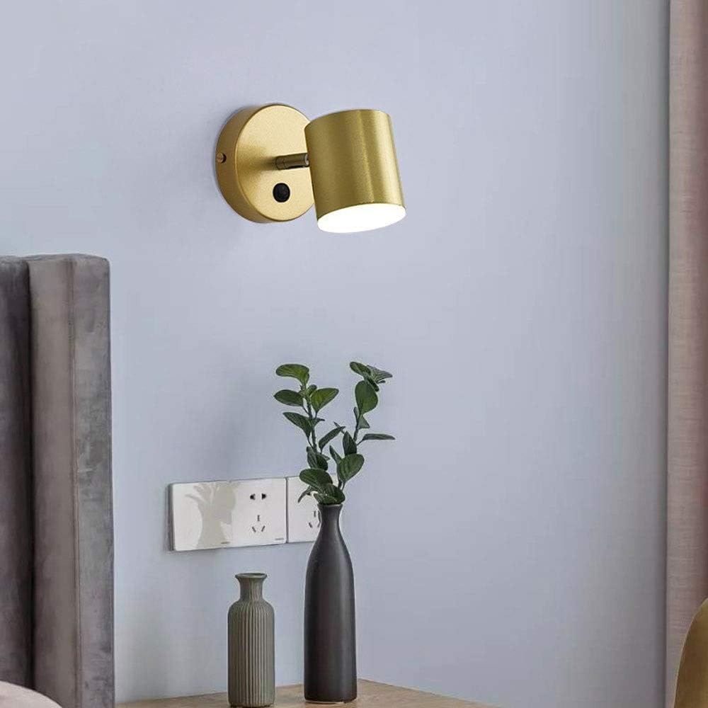 LED Wall Sconce Modern Wall Lamp 5W Metal Wall Light, Indoor Decorative Wall Lighting Fixture Simple Headboard Lamps Reading Lights 3 Color Temp
