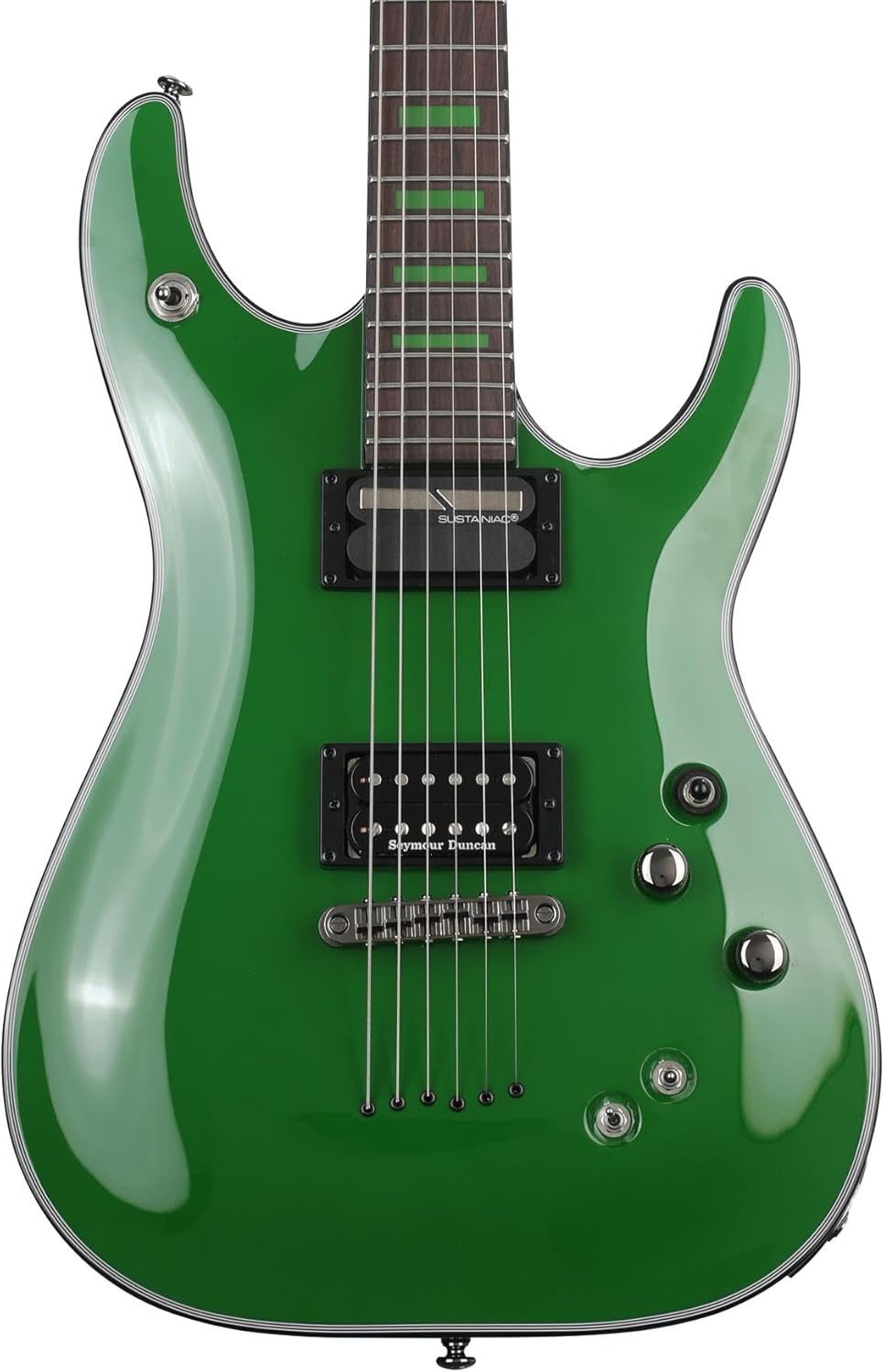 Schecter Kenny Hickey C-1 EX S Baritone Electric Guitar - Steele Green