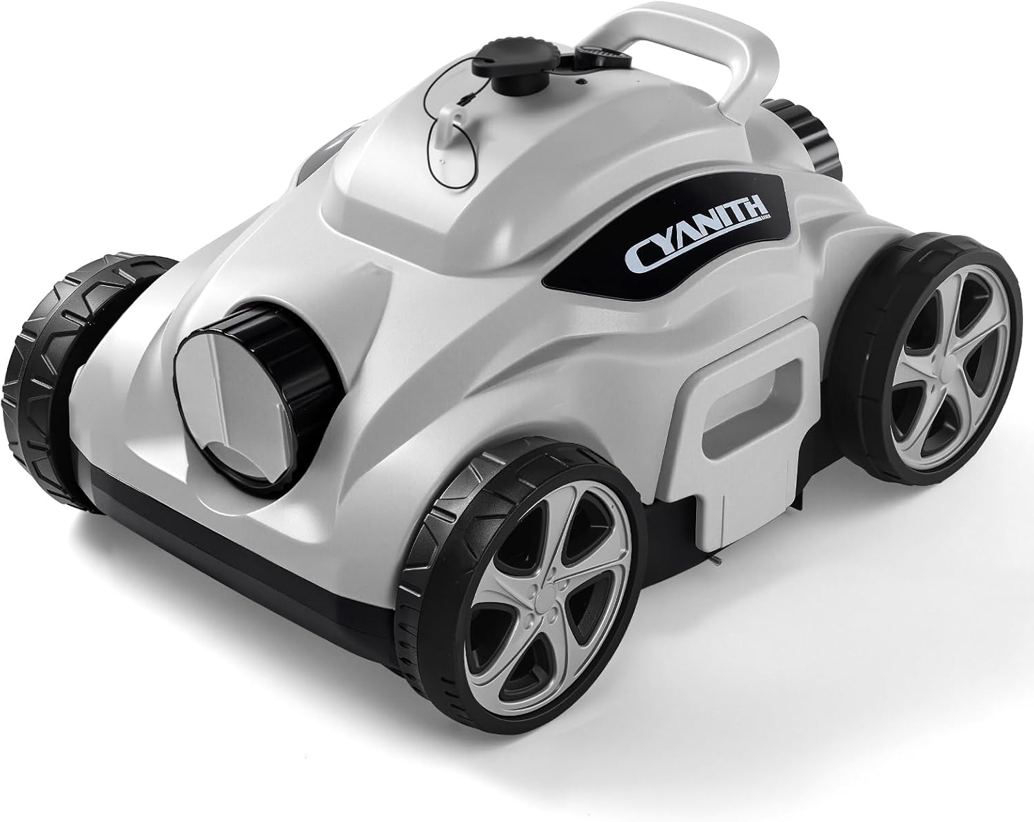 Lightweight Pool Vacuum, Pool Cleaner with Automatic Parking, Long Battery Life, Easy Setup & Maintenance (Light Grey)