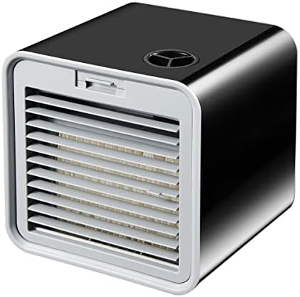 Mini Air Conditioner, Air Conditioner Portable for Room, USB Personal Air Cooler Fan w/Humidifier, 3 Speed, Evaporative Air Cooler for Office Pets Car