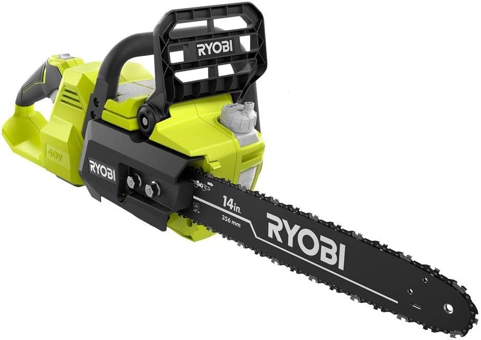 Ryobi 14 in. 40-Volt Baretool Brushless Lithium-Ion Cordless Chainsaw, 2019 Model RY40530, Li-Ion 40V, (Battery and Charger Not Included)