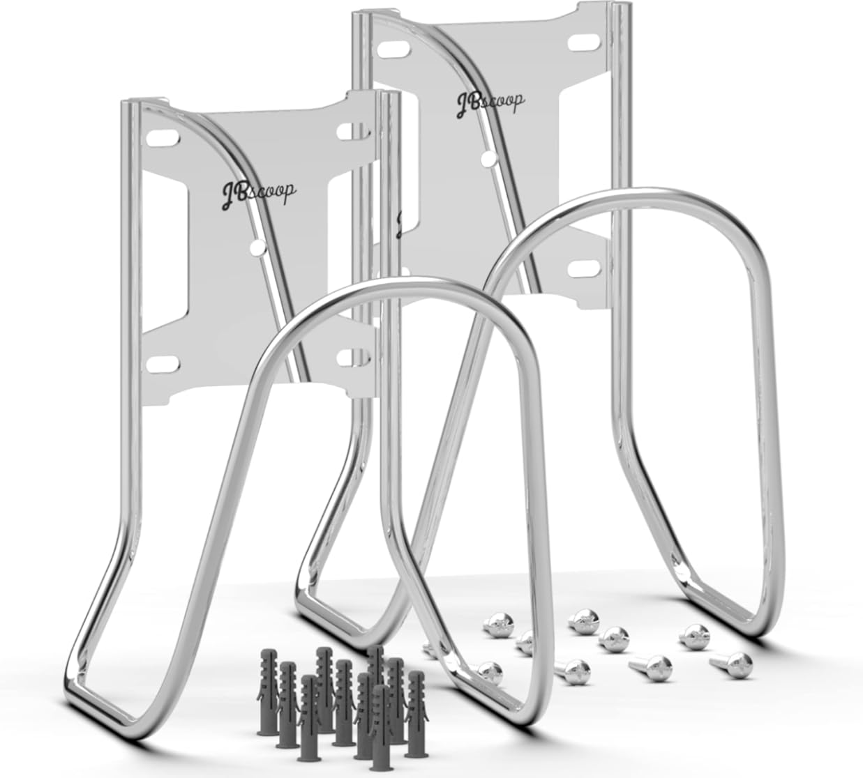 JBscoop Large Stainless Steel Hose Holder, Heavy Duty Hose Hanger (2)