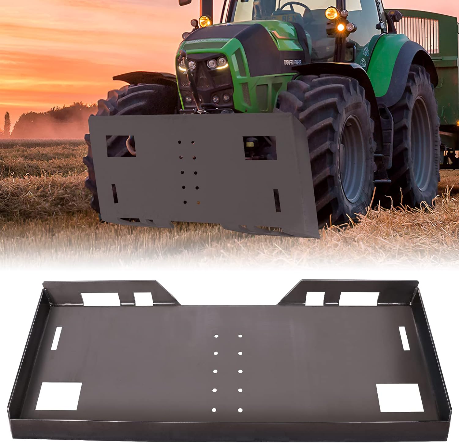 Universal Skid Steer Mount Plate, 1/4