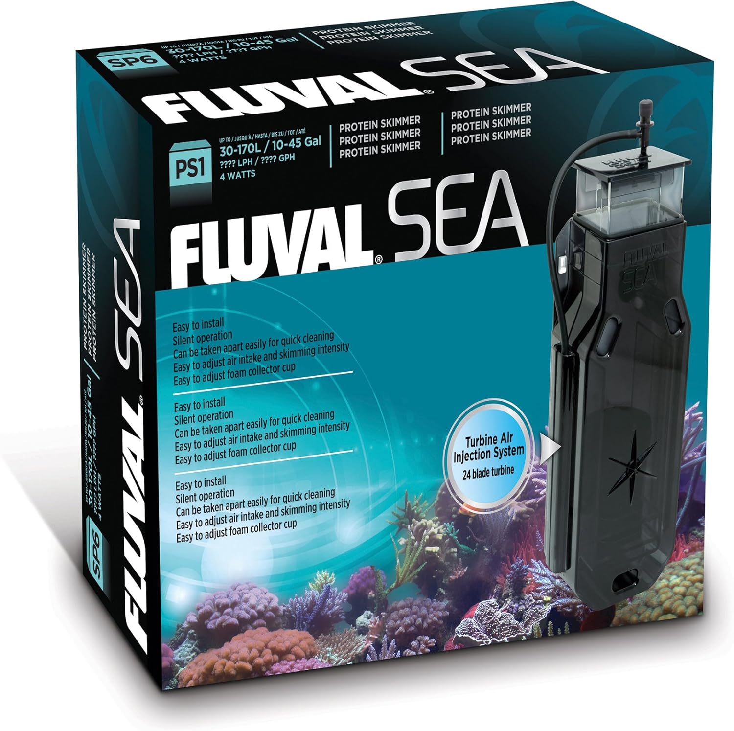 Fluval Sea PS1 Protein Skimmer for Aquarium, for All Breed Sizes