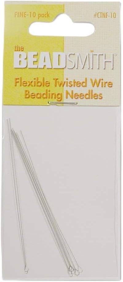 Jewels By Lux Flexible Medium Twisted Pack of 10 Beading Needles