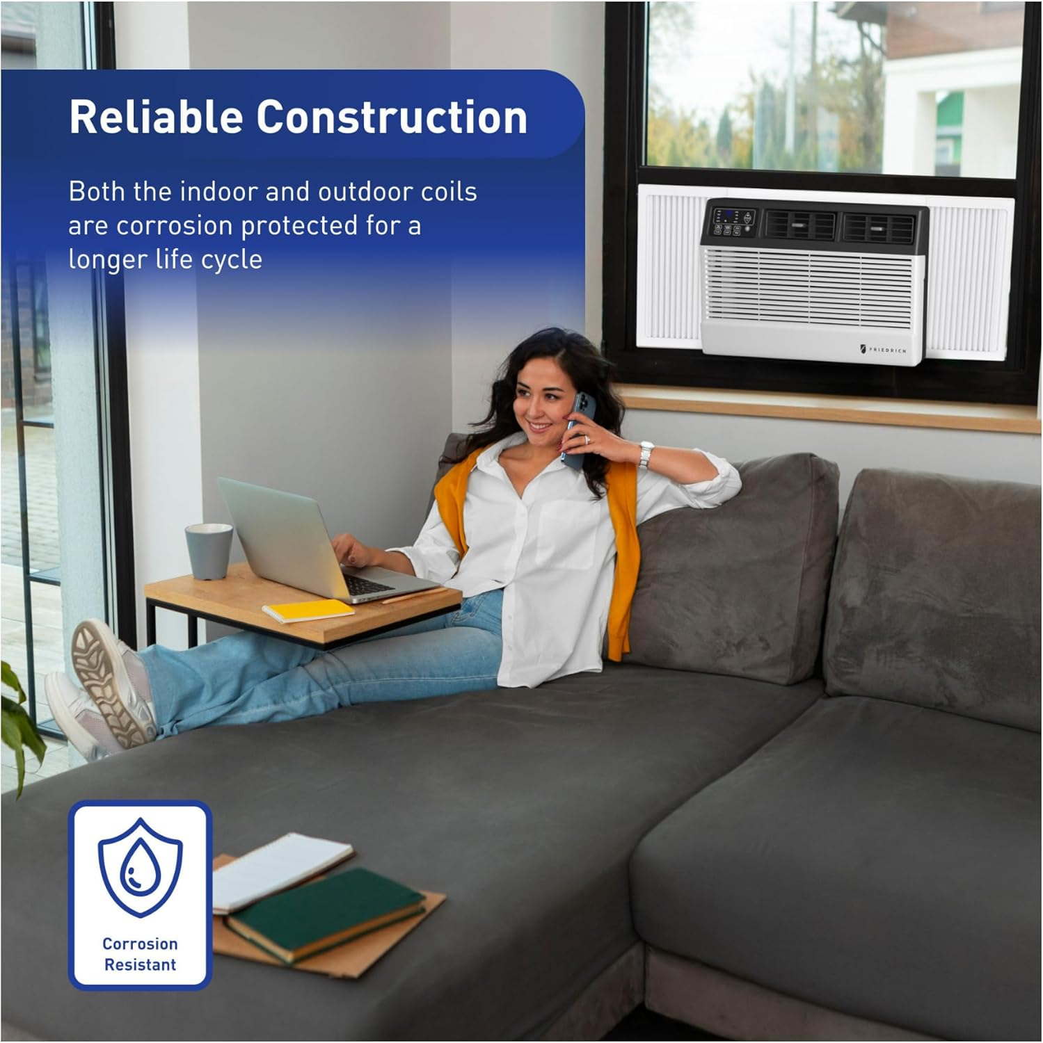 Friedrich Chill Premier Window/Wall Air Conditioner 8K BTU, 115V - CCW08B10C