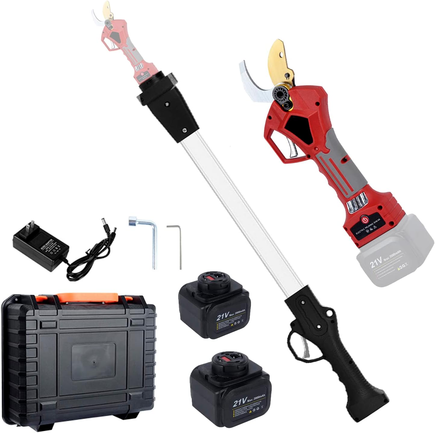 Electric Pruning Shears For Gardening Professional Cordless Tree Pruner with 81cm/32