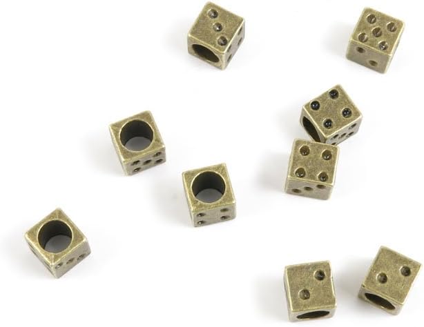 860 Pieces Jewelry Making Charms Findings Antique Bronze Brass Fashion Jewellery Wholesale Supplies Pendant Lots Bulk Supply Z8DI8 Dice Loose Beads