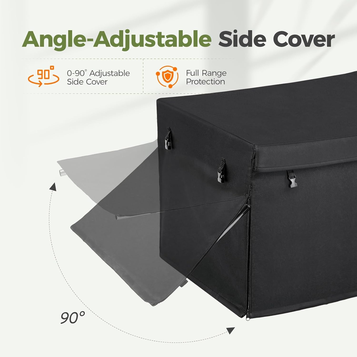 All-Weather Generator Covers for Outside: Generator Covers While Running with Waterproof Expandable Sides and Steel Frame, Fits 4000-13000W Portable Generators, Black