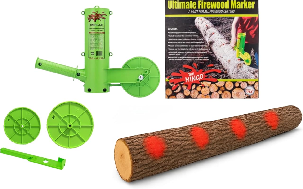 Firewood Bundle - Chainsaw accessories - Firewood Measuring Tool - Log Holder for Cutting Firewood - Logging Tools and Equipment - Includes 14