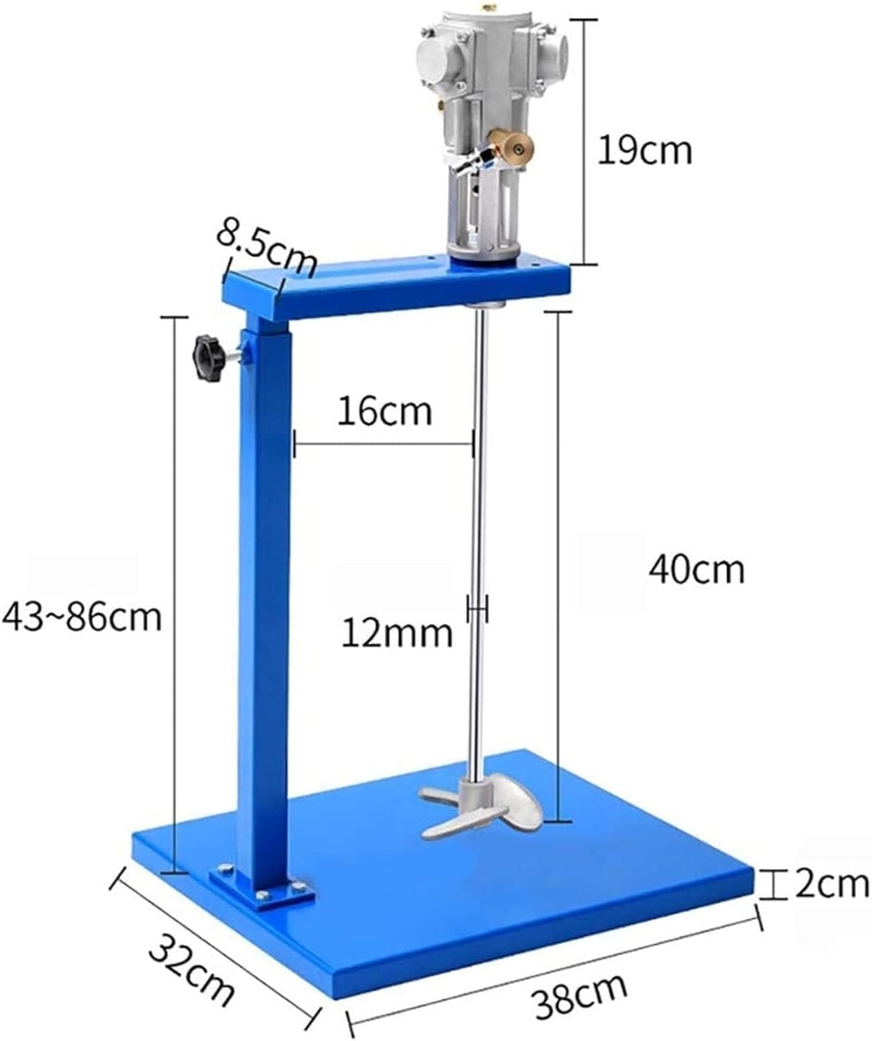 5 Gallon Pneumatic Paint Stirring Machine Automatic Lifting Pneumatic Paint Mixer Pneumatic Mixing Machine Air Agitator
