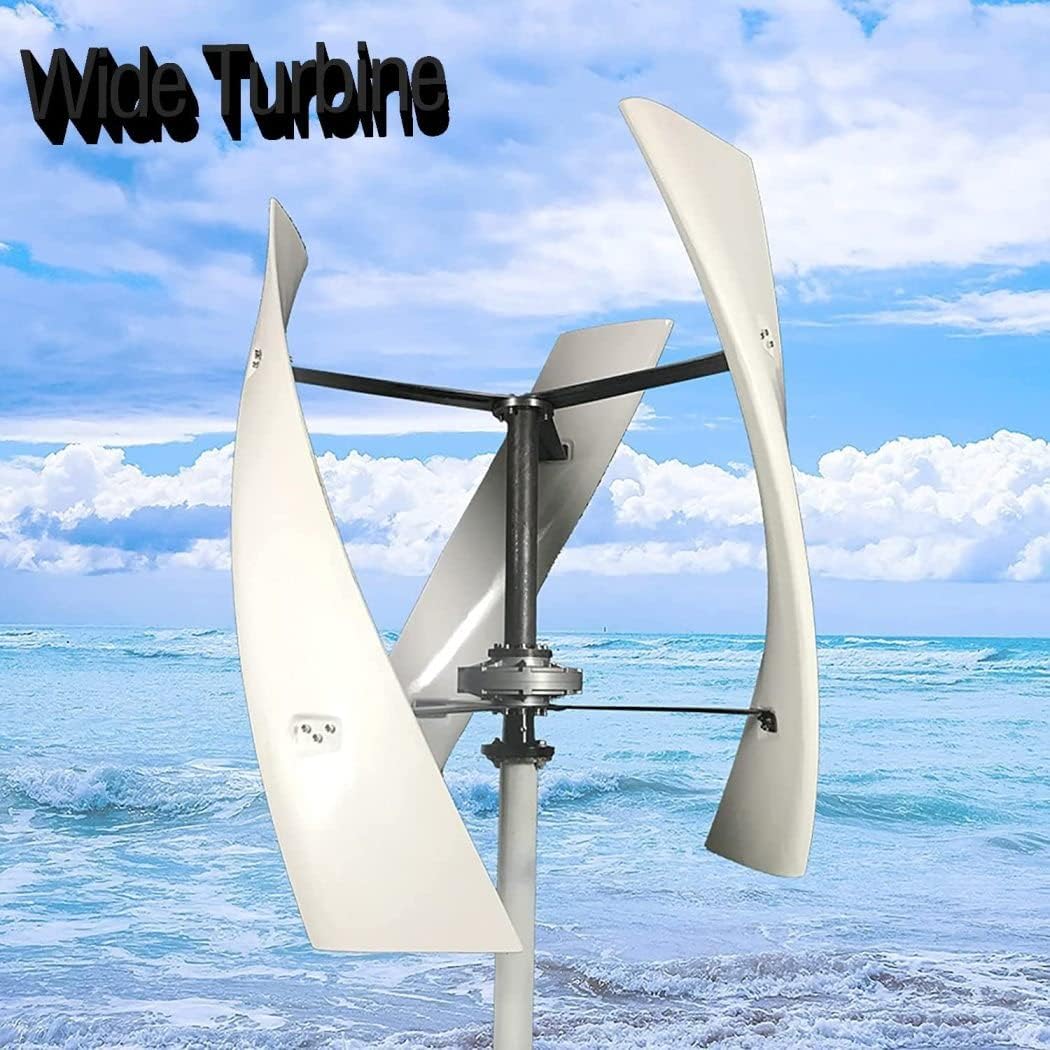 LiuSj JUnSt 10000W Wind Turbine, No Noise Vertical Magnetic Levitation Upright Wind Turbine, 12V-220V with Waterproof Charge Controller 3 Blades Wind Turbine for Home Camping,24v