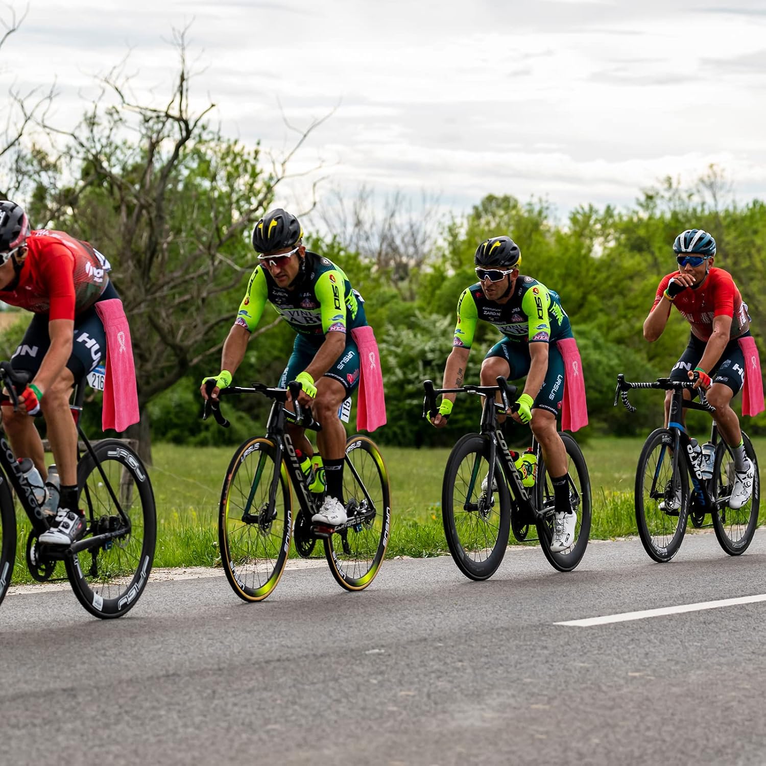 Tranqun Pink Ribbon Football Towels 17.3 x 4.5 Inches Sports Towel Breast Cancer Awareness Football Accessories Cotton for Sports Teams Yoga Gym Golf Softball