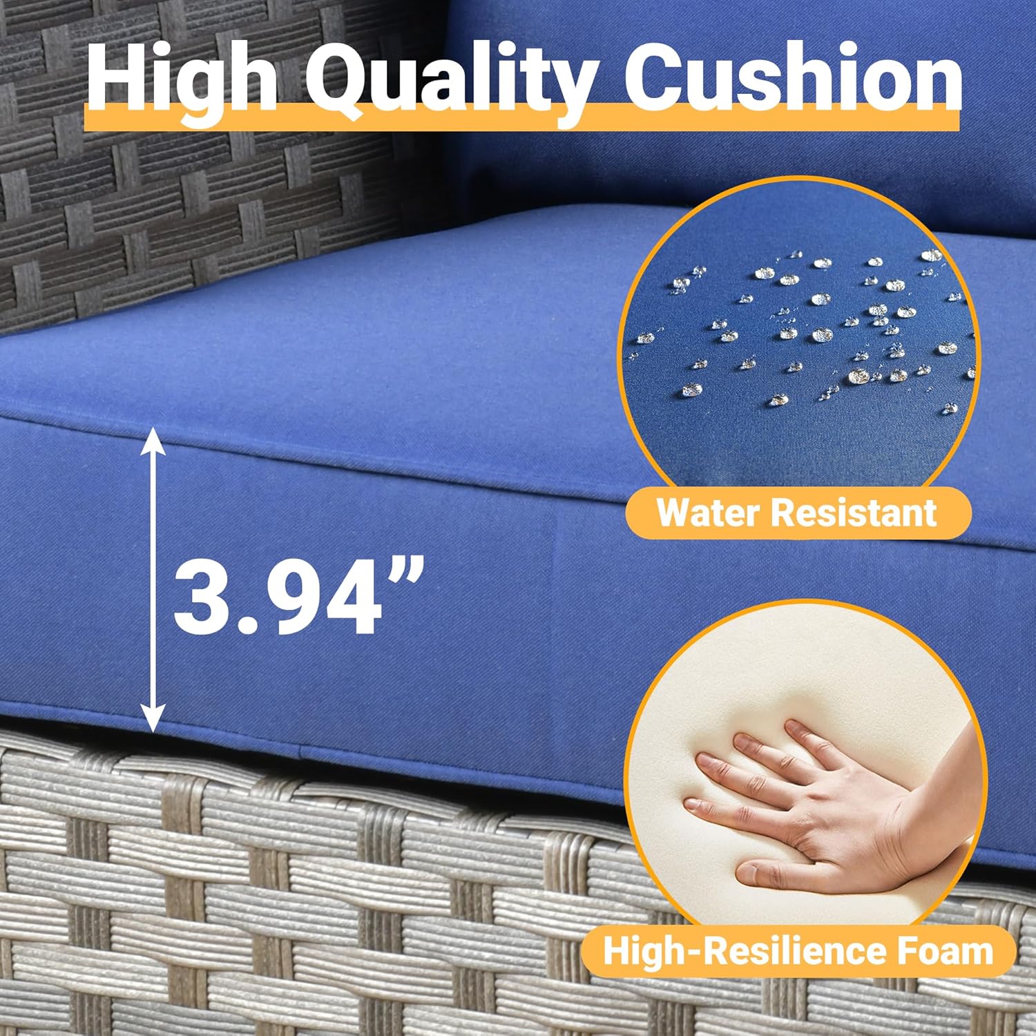 10 Pieces Wicker Patio Furniture Sets Outdoor Furniture Sectional Patio Couches Set 42