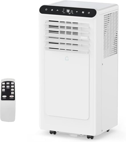 Garvee 10000BTU Portable Air Conditioners, Portable AC for Room Up to 450 Sq. Ft., 3-in-1 Air Conditioner with Digital Display, Window Installation Kit, 24h Timer, Sleep Mode
