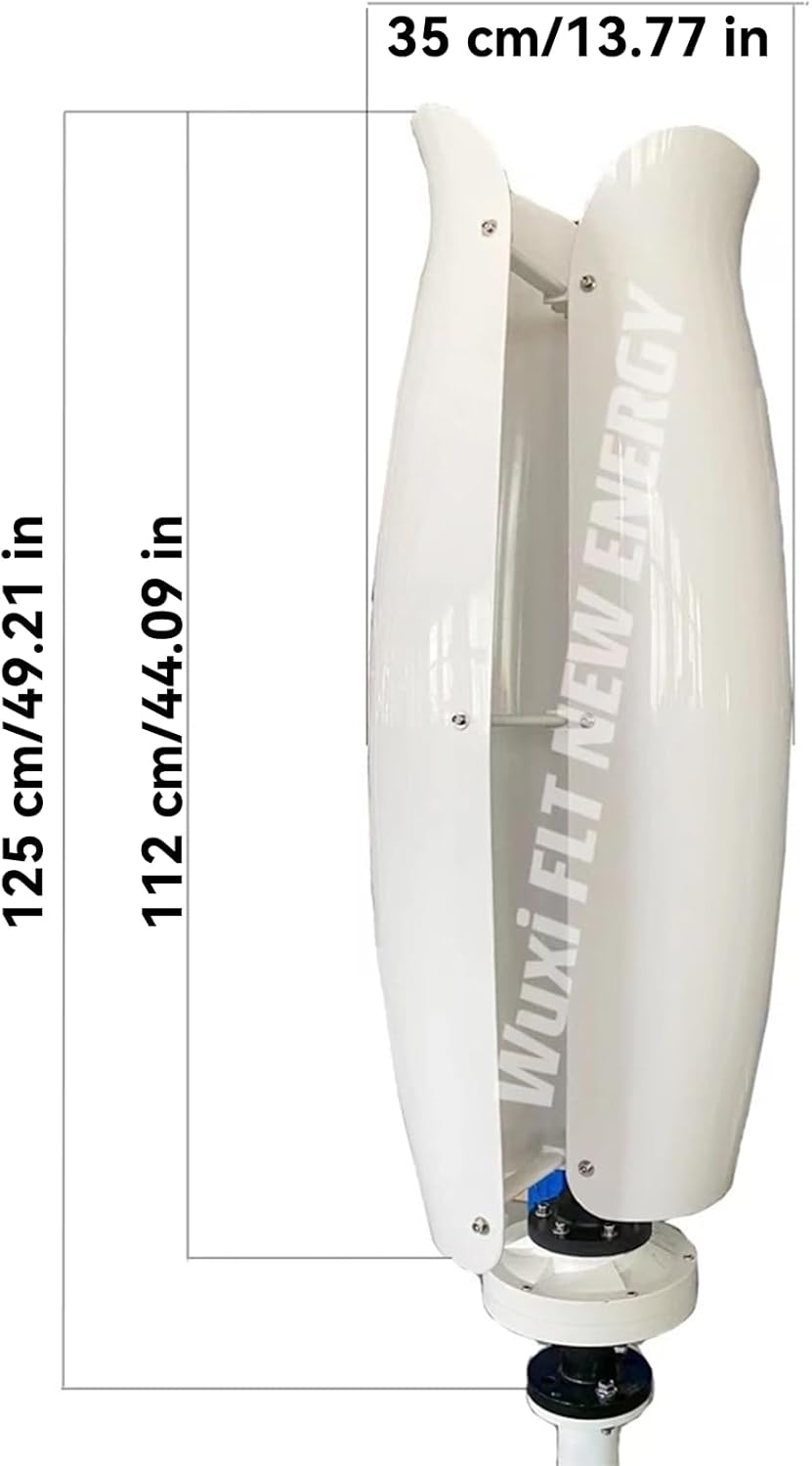 1000W Vertical Wind Turbine Generator AC 12V/24V/48V with MPPT Charge Controller, Home Wind Generator for Home RV Marine Electricity Off Grid System (48V 1000W Purple)