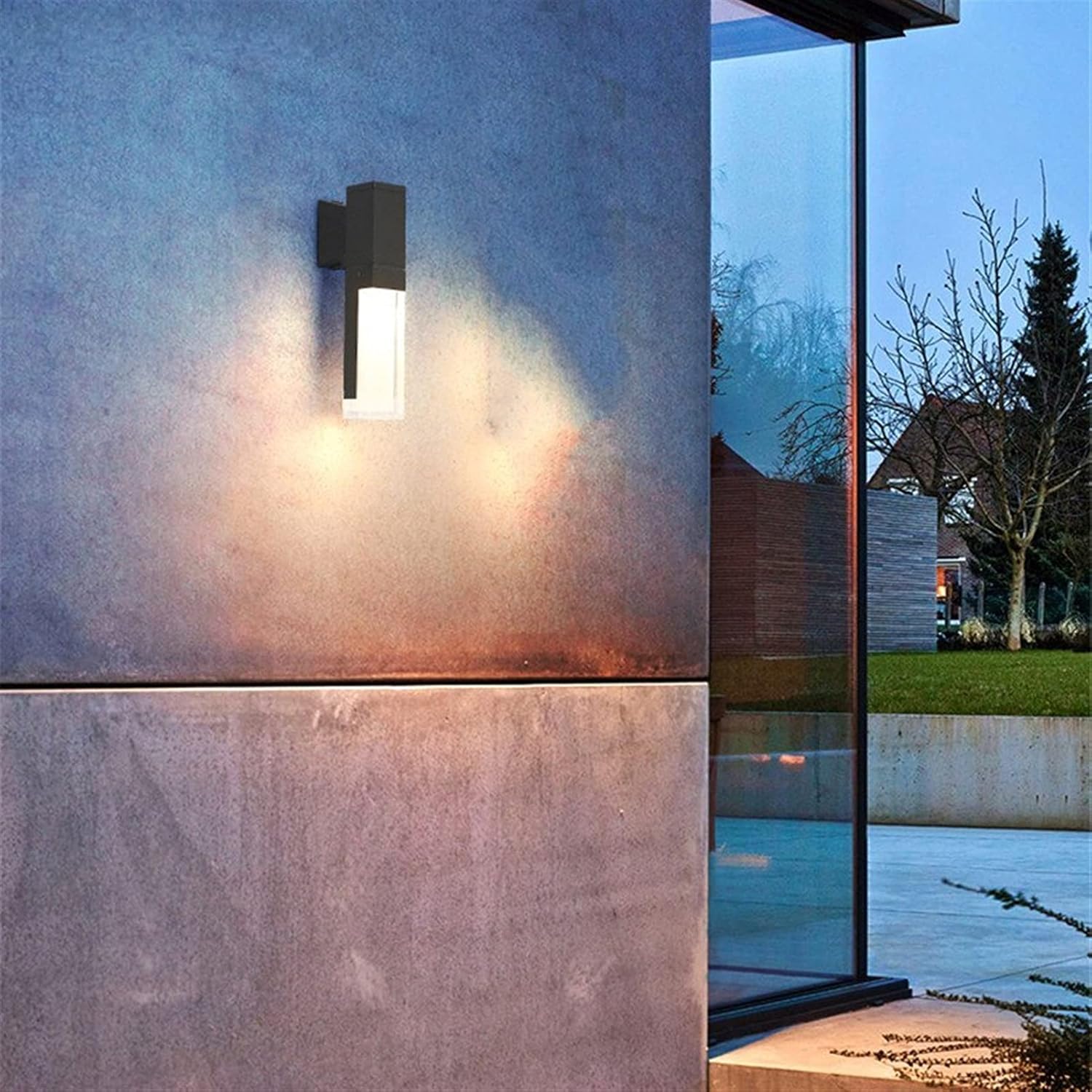 Wall Sconces, Outdoor Wall LED Waterproof Exterior Terrace Sensor Motion Courtyard Balcony Light Door Front Lamp Aisle Salle Garden (Color : Warm White, Size : Sensor)