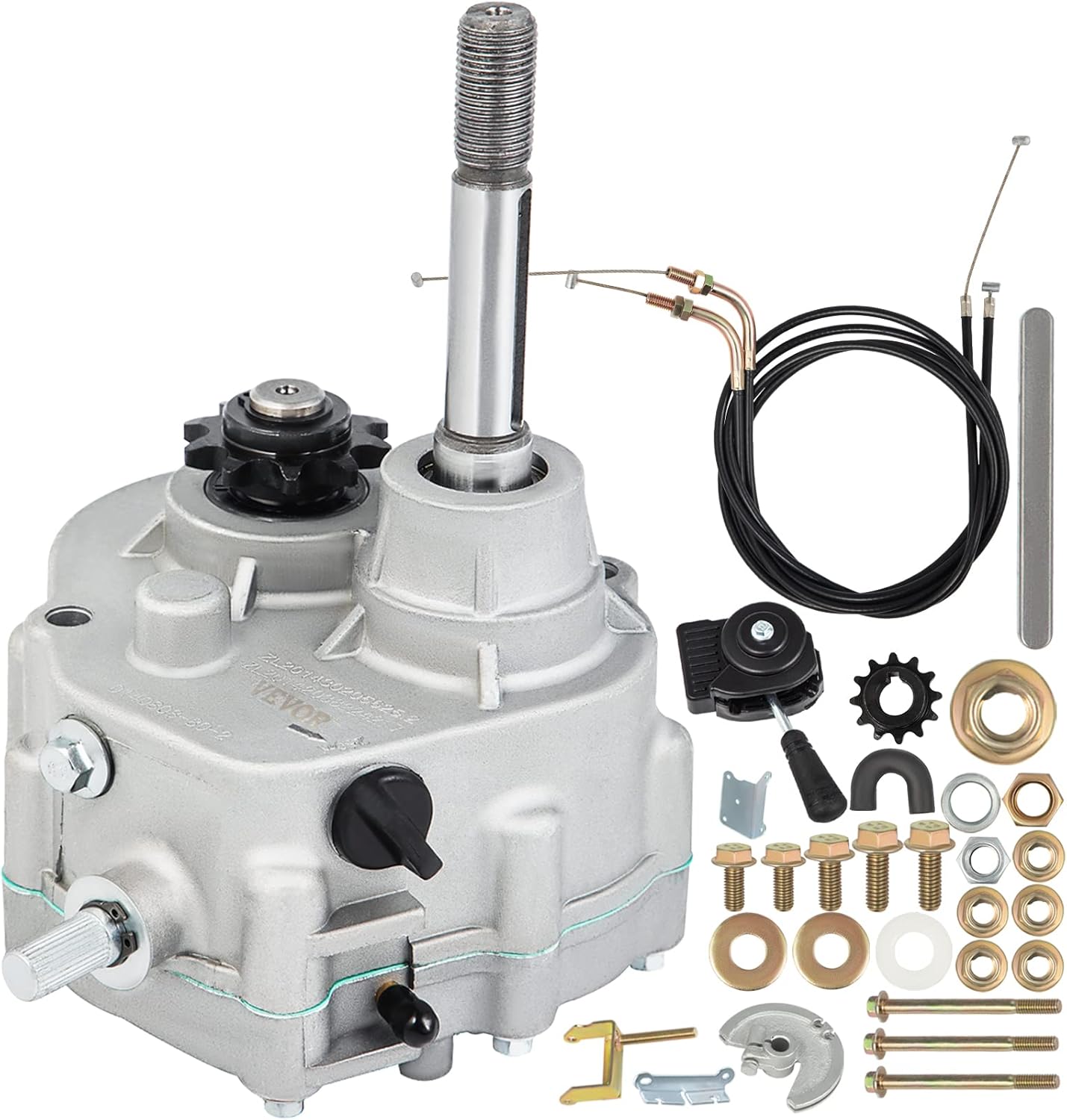 VEVOR Go Kart Forward Reverse 212cc Gear Box, 30 Series Torque Converter, 10T #40/41 12T #35 Go Karts Accessories TAV2 30 40 41 for 2HP-13HP Engine, Transmission Local Honor, 3 Shift Modes
