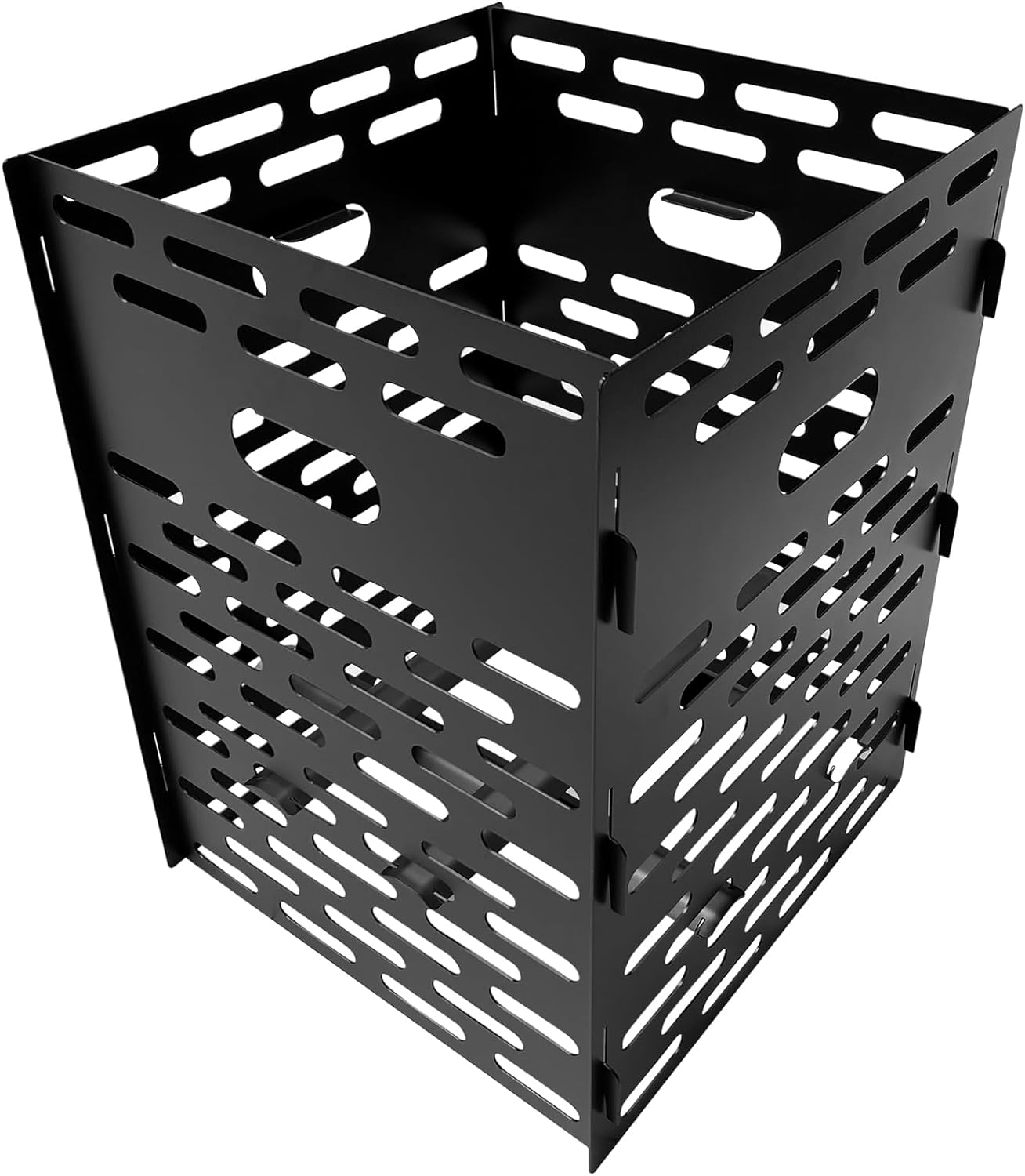 Extra Thick Portable Fire Cage for Outdoor Yard Waste Leaf Weed Brush Burning Bucket Fire Pit (Slot Type)