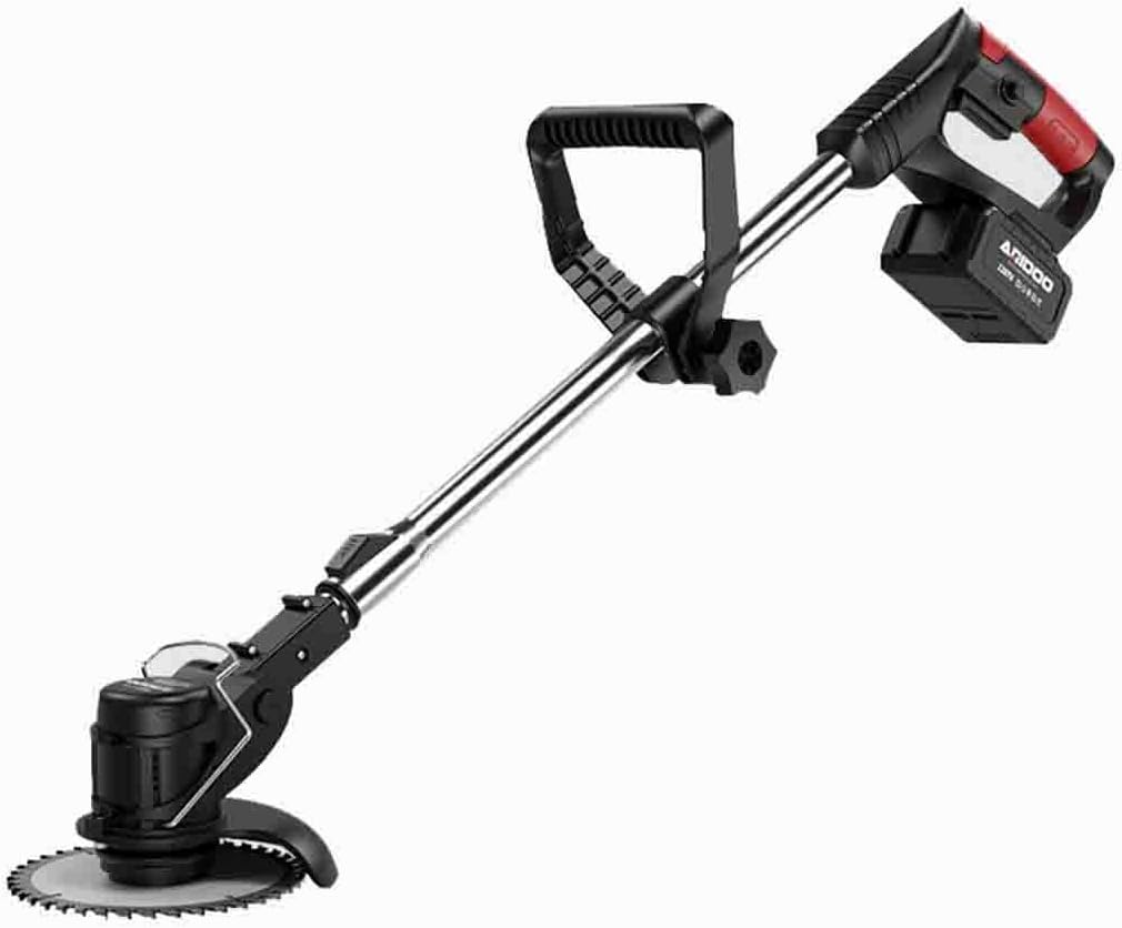 Lithium Electric Lawn Mower Small Household Electric Multi-Function Lawn Mower Rechargeable Lawn Mower Artifact 21V-600W Power