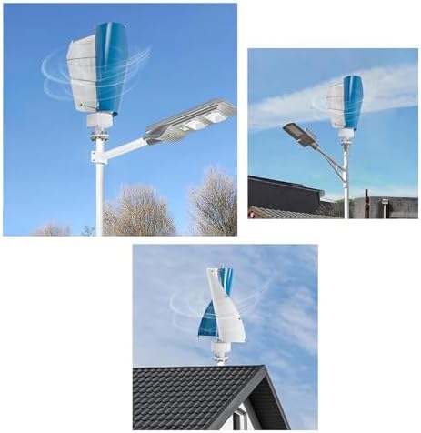 16000W Magnetic Levitation Vertical Wind Turbine Generator Kit with MPPT Controller for Home, Street Lighting & Boat - High-Efficiency 12V Renewable Energy Solution (White) for Sustainable Power