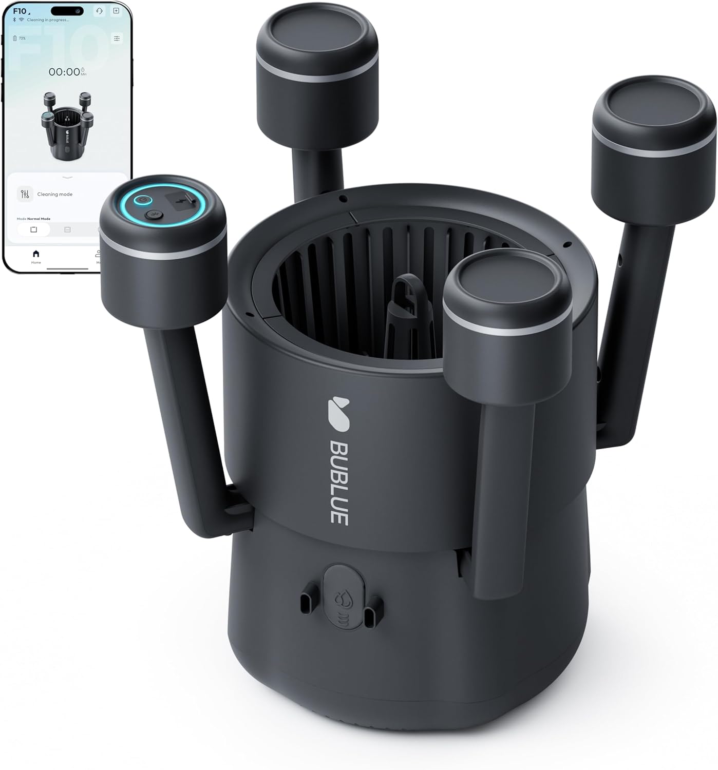 F10 Robotic Surface Skimmer, Pool Cleaner with Powerful Suction, Dual Motor, 5L Filter, Dual Cleaning Modes, Smart App Control, One-Tap Docking, LED, AI Navigation, for Pools up to 538 Sq.Ft.