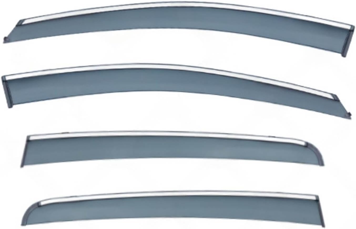 Window Deflectors for Kia Sportage KX5 MK4-QL 2016+, Sun Rain Guard Window Visors Vent Shades with Bright Stripes Car Accessories