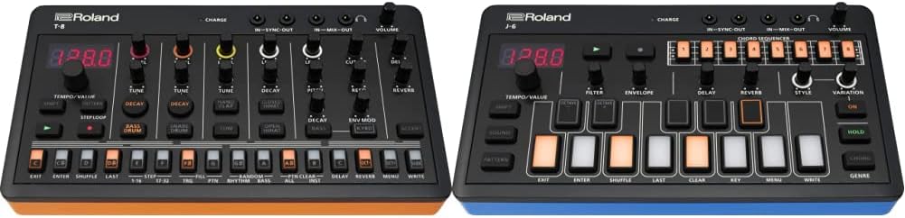 Roland AIRA Compact J-6 and T-8 Portable Music Machines Bundle | JUNO Synth & TR Drums
